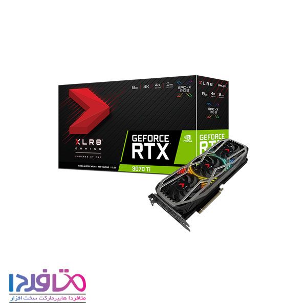 کارت گرافیک پی ان وای مدل GeForce RTX 3070Ti 8GB RGB