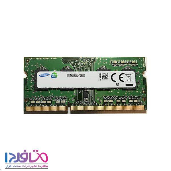 رم لپ تاپ سامسونگ 4 گیگابایت PC3L-12800s با فرکانس 1600 مگاهرتز