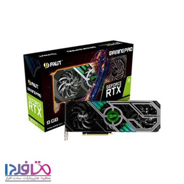 کارت گرافیک پلیت مدل GeForce RTX3070 TI GAMING PRO 8G LHR