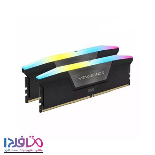 رم کورسیر دو کاناله 64 گیگابایت مدل VENGEANCE RGB فرکانس 5600 مگاهرتز